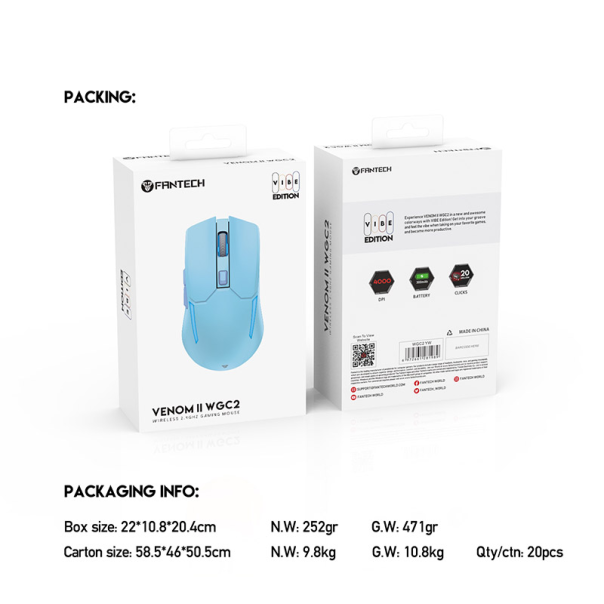 Miš Gaming Fantech WGC2 Venom II plavi - G208873