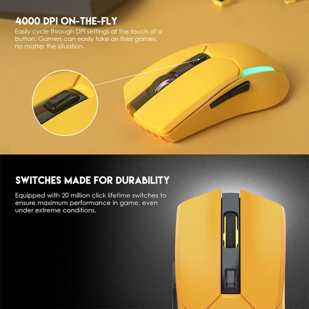 Miš Gaming Fantech WGC2 Venom II zuti - G208874