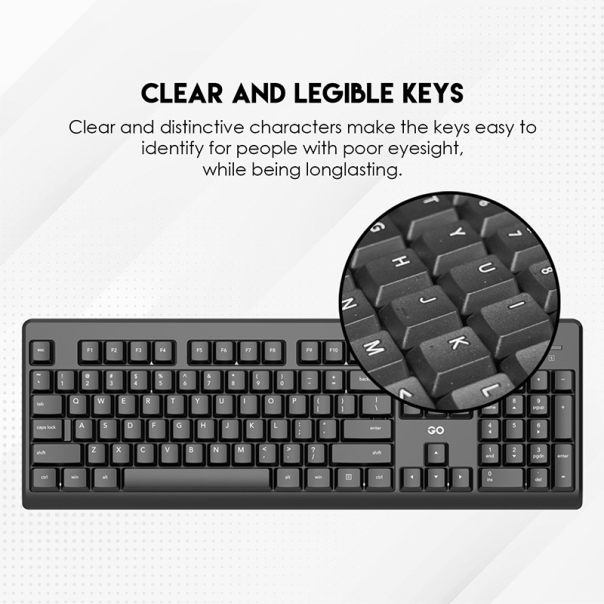 Miš i tastatura Combo Fantech GO KM-103 crni - G208398