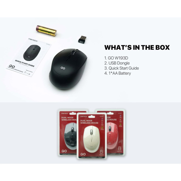 Miš kancelarijski Fantech W193D crni - G221858