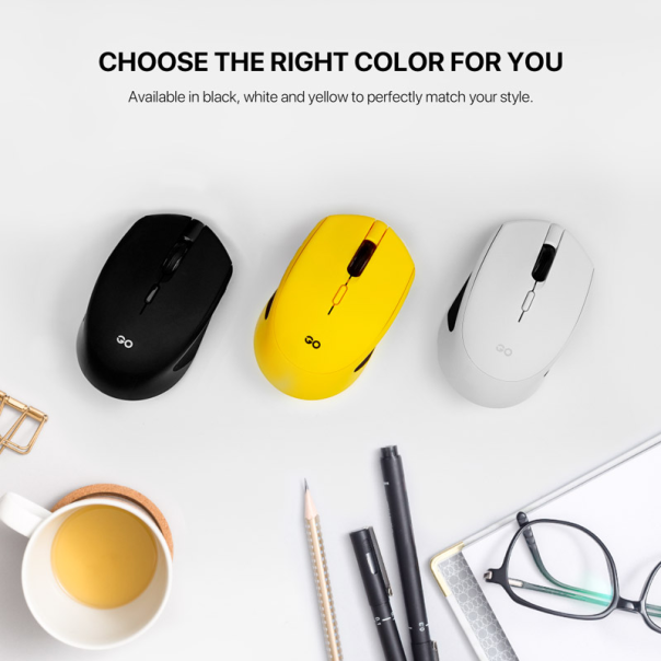 Miš kancelarijski Wireless Fantech W190 zuti - G222350