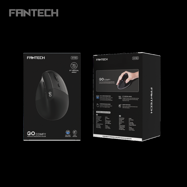 Mis Wireless Fantech W195 GO comfy crni - 220810