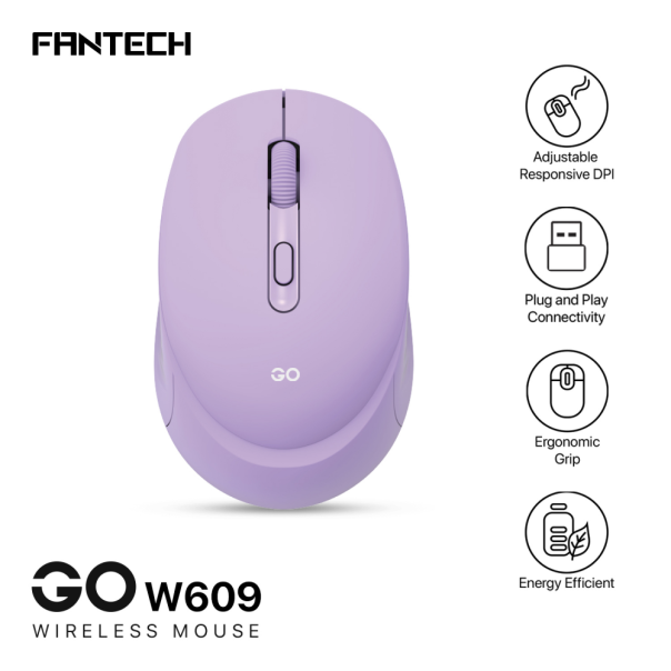 Miš Wireless Fantech W609 GO ljubcasti - 214905
