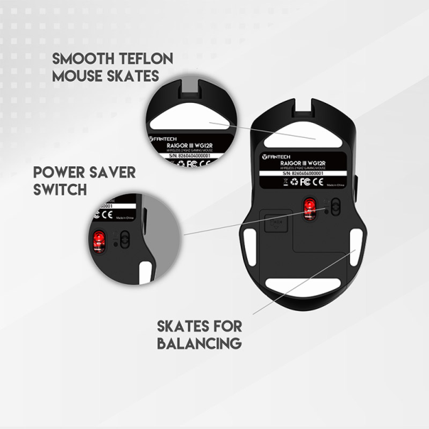 Miš Wireless Fantech WG12R raigor III crni - G210368