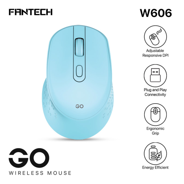 FANTECH Bežični miš W608 GO, plava - 213443
