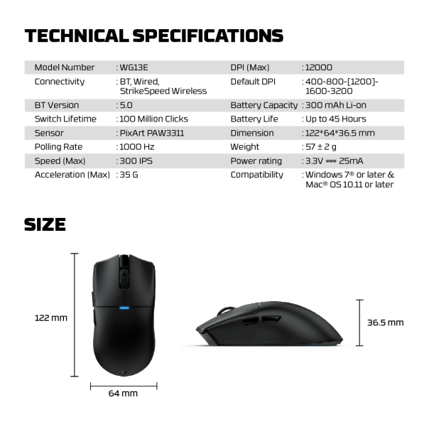 Miš Wireless Gaming Fantech WG13E Tanto E Sakura - 222631