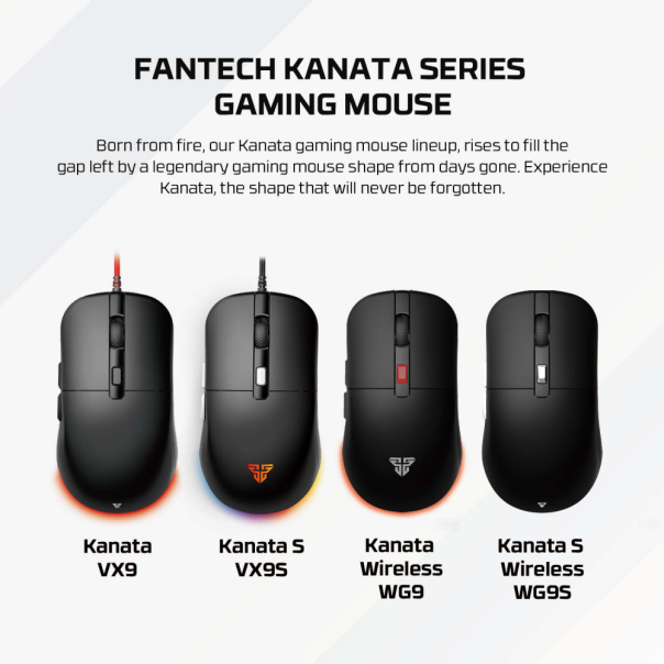 Mis Wireless Gaming Fantech WG9S Kanata S crni - 218228