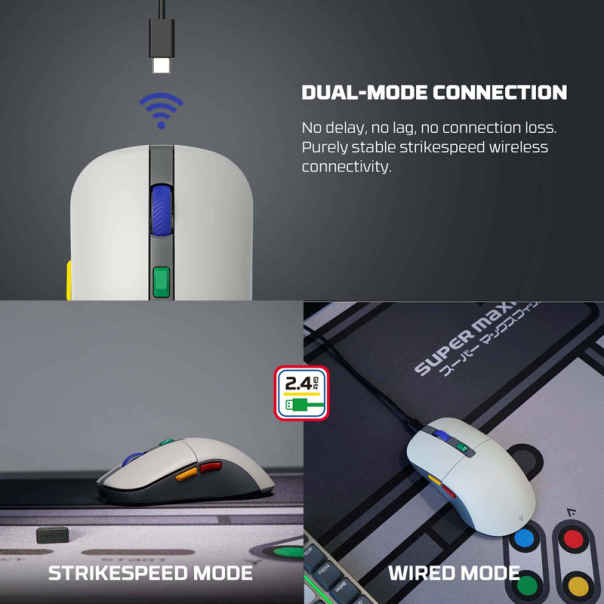 Miš Wireless Gaming Fantech WG9S Kanata S sivi - G220808