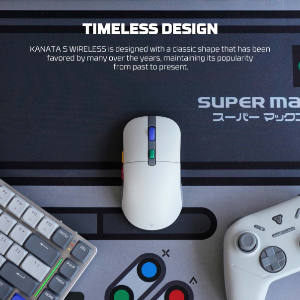 Mis Wireless Gaming Fantech WG9S Kanata S sivi - 220808-1