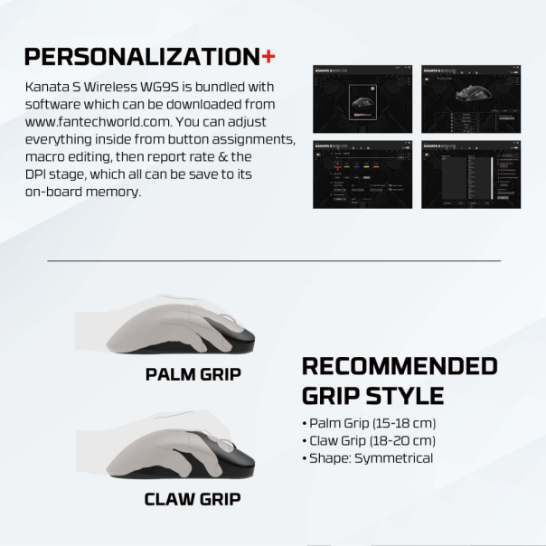 Mis Wireless Gaming Fantech WG9S Kanata S zuti - 218230