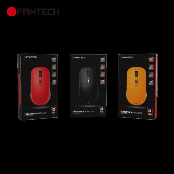 Mis Wireless Gaming Fantech WG9S Kanata S zuti - 218230