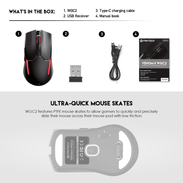 FANTECH Mis Wireless Gaming WGC2 Venom II space edition - 201032