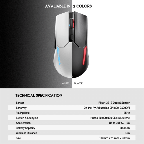 FANTECH Mis Wireless Gaming WGC2 Venom II space edition - 201032