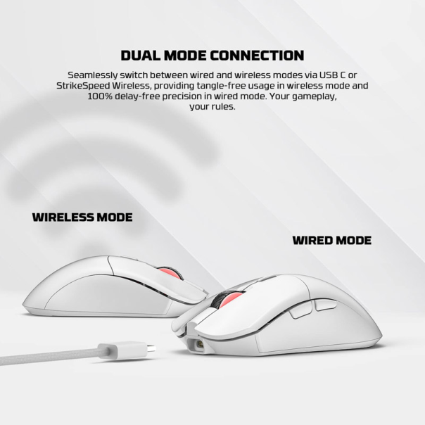 Miš Wireless Gaming Fantech WGC5S blake beli - G222349