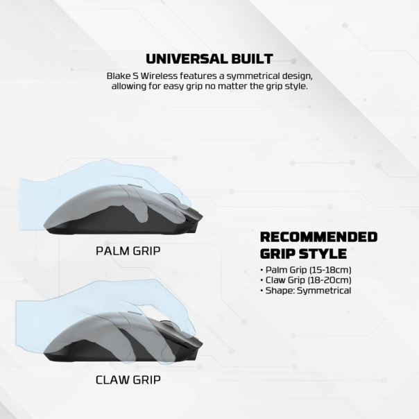 Miš Wireless Gaming Fantech WGC5S blake beli - G222349