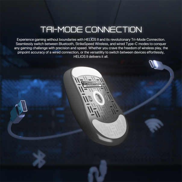 Miš Wireless Gaming Fantech XD3 (V3) 1K Helios II beli - G213424
