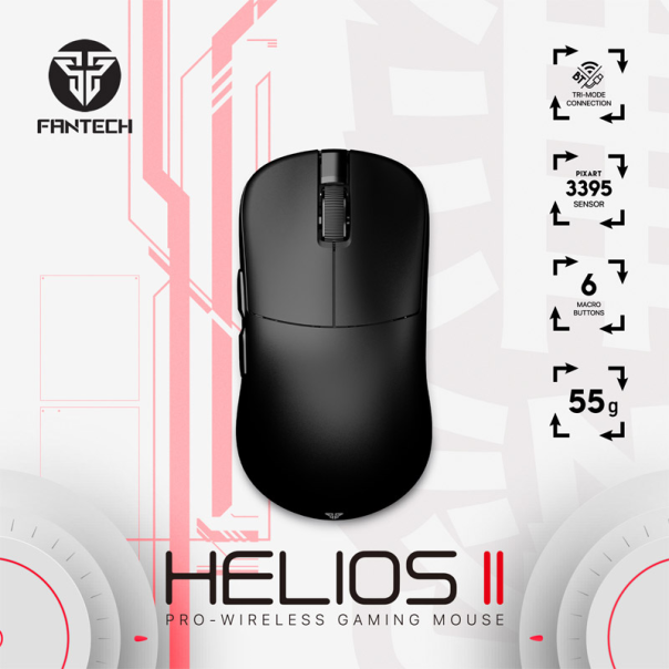Miš Wireless Gaming Fantech XD3 (V3) 1K Helios II crni - G213423