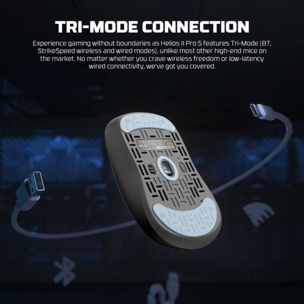 Miš Wireless Gaming Fantech XD3 (V3) PRO 4K Helios II beli sa ACM03 (dongle) - G215605