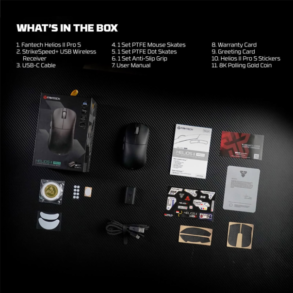 Miš Wireless Gaming Fantech XD3 (V3) PRO 8K Helios II crni sa ACM03 (dongle) - G215604