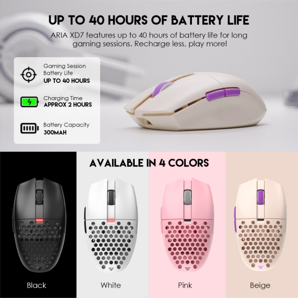 Mis Wireless Gaming Fantech XD7 Aria bez - 208402-1