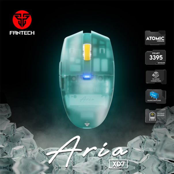 Miš Wireless Gaming Fantech XD7 Aria plavi sa podlogom Fantech MP353 Agile plava - G213762