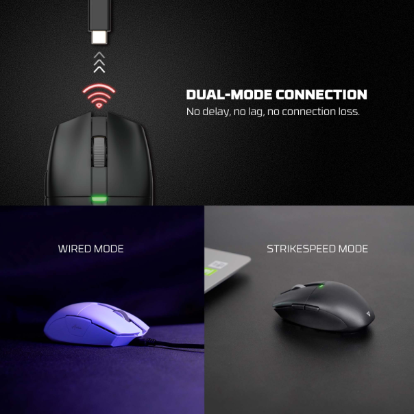 Mis Wireless Gaming Fantech XD7E Aria E crni - 218369