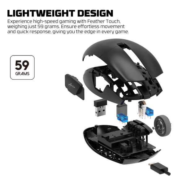 Mis Wireless Gaming Fantech XD7E Aria E Space Edition - 218370