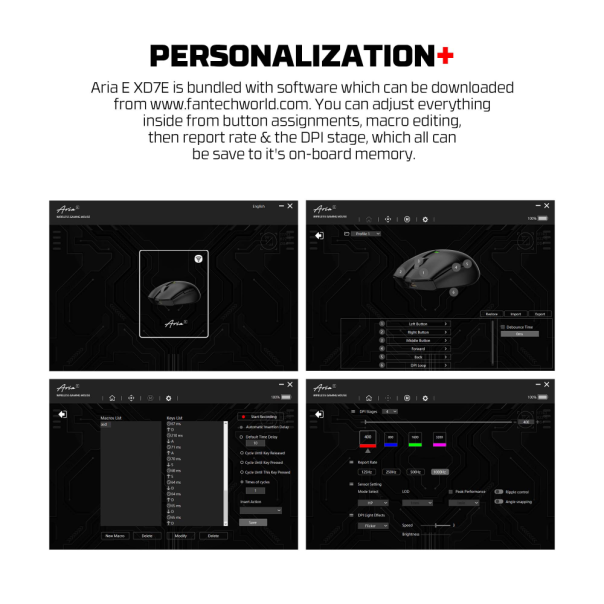 Mis Wireless Gaming Fantech XD7E Aria E Space Edition - 218370