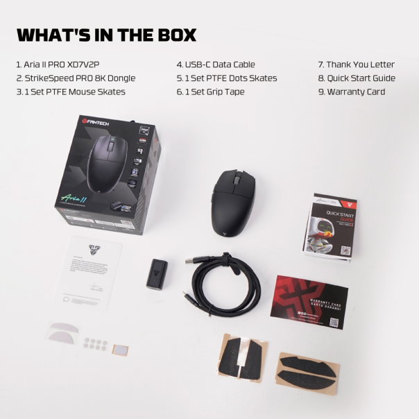 Mis Wireless Gaming Fantech XD7V2P Aria II PRO beli - 219686