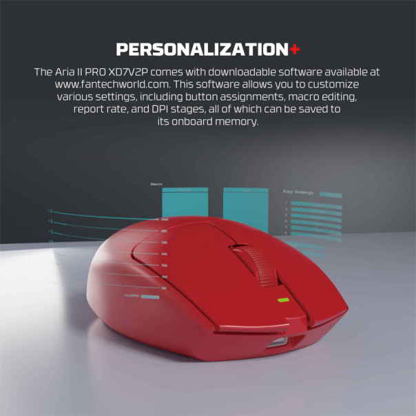 Miš Wireless Gaming Fantech XD7V2P Aria II PRO crni - G219685