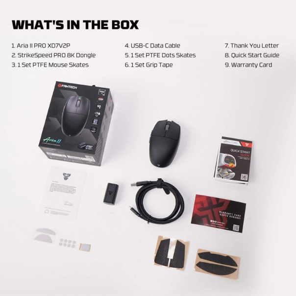Miš Wireless Gaming Fantech XD7V2P Aria II PRO crni - G219685