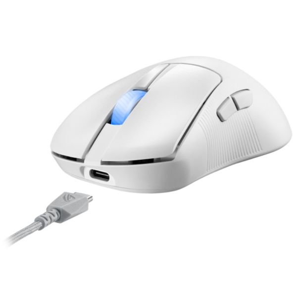 ASUS Gejmerski optički miš P714 ROG KERIS II, bela - MIS01995