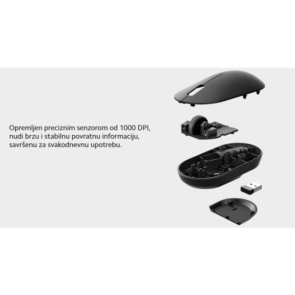 XIAOMI Bežični miš Mouse 2 lite, crna - MIS02057
