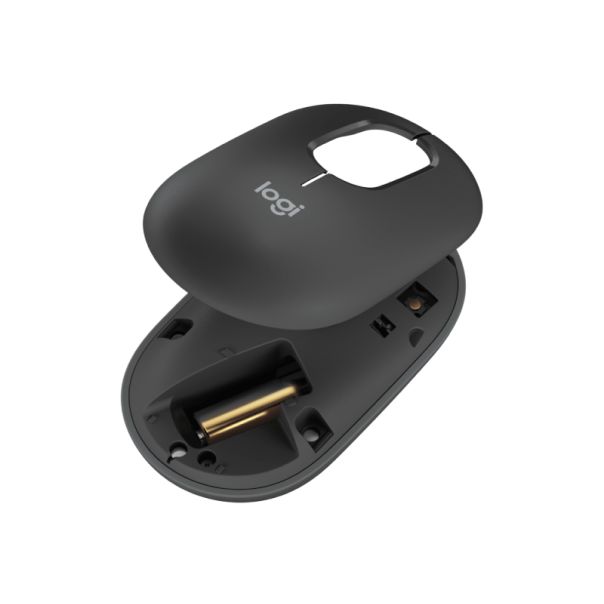 LOGITECH Bežični miš Pop with Emoji, siva - MIS02102