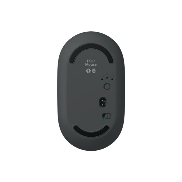 LOGITECH Bežični miš Pop with Emoji, siva - MIS02102