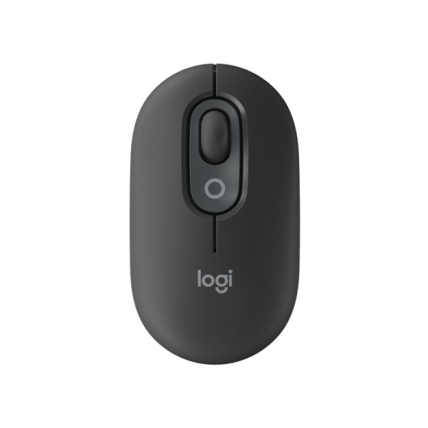 LOGITECH Bežični miš Pop with Emoji, siva - MIS02102