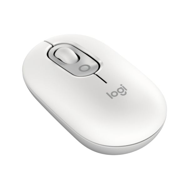LOGITECH Bežični miš Pop with Emoji, bela - MIS02103