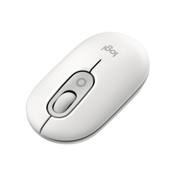 LOGITECH Bežični miš Pop with Emoji, bela - MIS02103