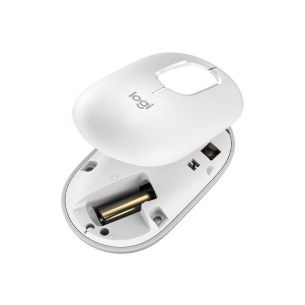 LOGITECH Bežični miš Pop with Emoji, bela - MIS02103