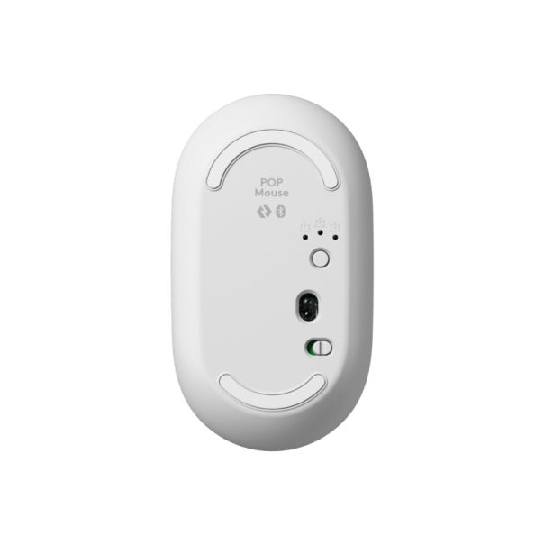 LOGITECH Bežični miš Pop with Emoji, bela - MIS02103