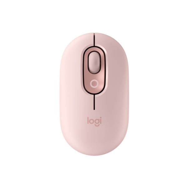 LOGITECH Bežični miš Pop with Emoji, roze - MIS02104