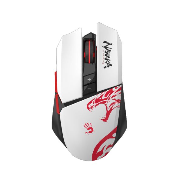A4 TECH Gaming miš R36 Ultra Dual Mode Naraka, bela - MIS02160