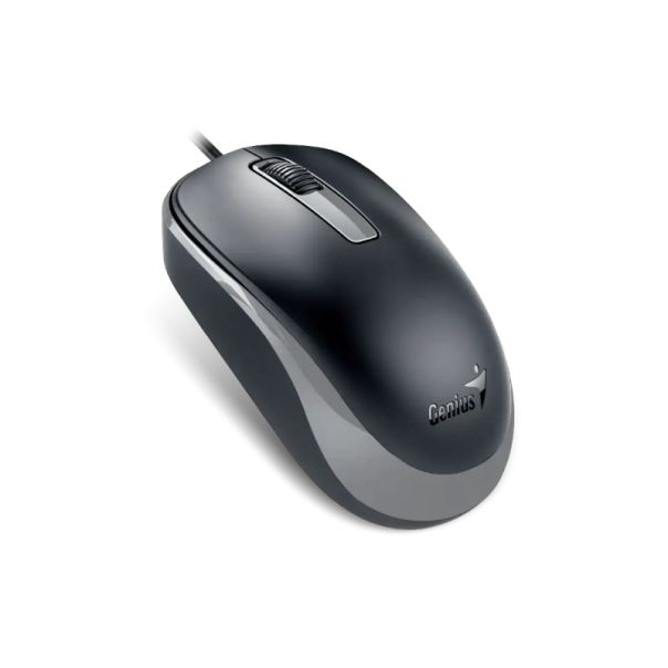 GENIUS Optički žični miš DX-125S, crna/siva - MIS02165