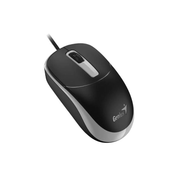 GENIUS Žični optički miš DX-123, crna/siva - MIS02168