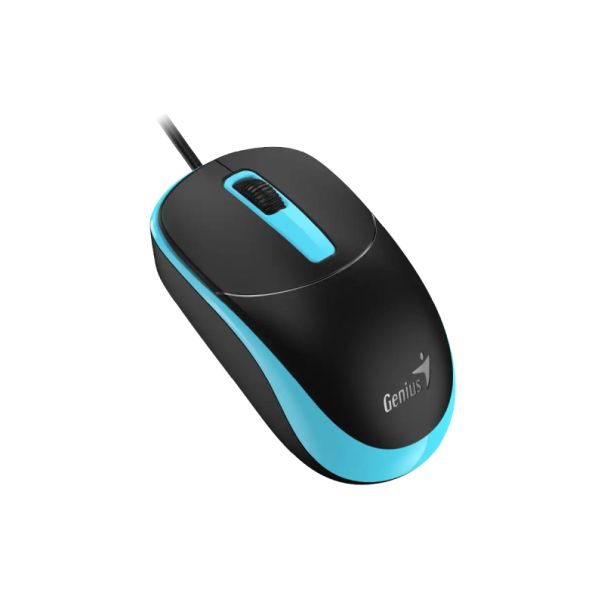 GENIUS Žični optički miš DX-123, crna/plava - MIS02169