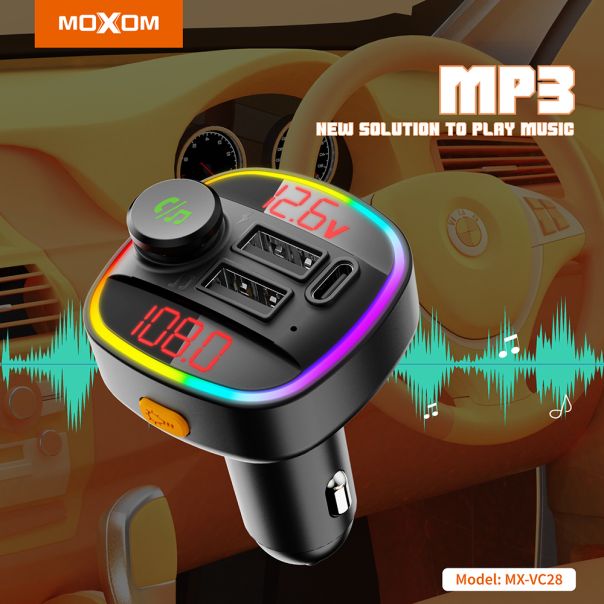 FM Modulator Moxom MX-VC28 3 ports 3.4A crni - EP2948616