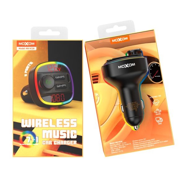 FM Modulator Moxom MX-VC28 3 ports 3.4A crni - EP2948616