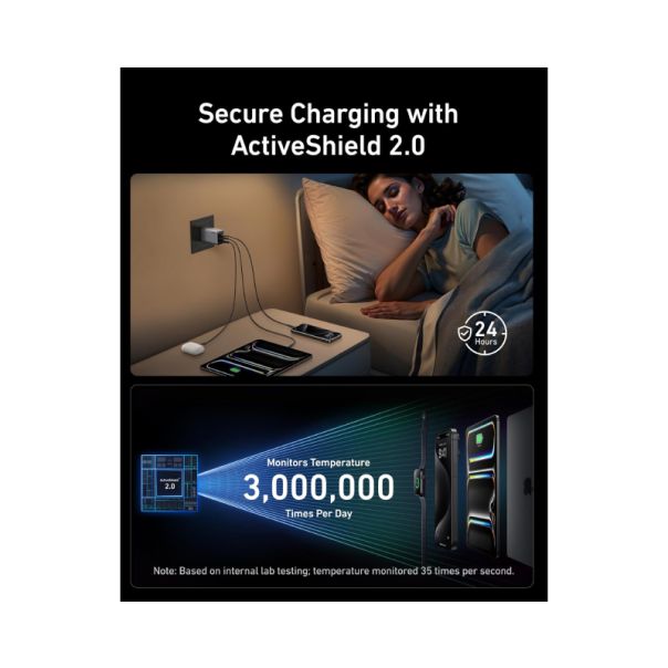 ANKER Punjač Prime 100W, brzi punjač, 3-porta (2x USB-C i 1x USB-A), srebrna - EP2945722