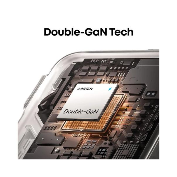 ANKER Punjač Nano 70W GaN, 3-porta (2x USB-C i 1x USB-A), crna - EP2893060