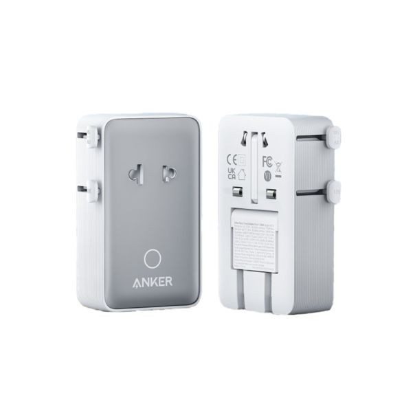 ANKER Nano 20W putni zidni punjač 5-portova (2x USB-A, 2x USB-C, utičnica), beli - EP3027943